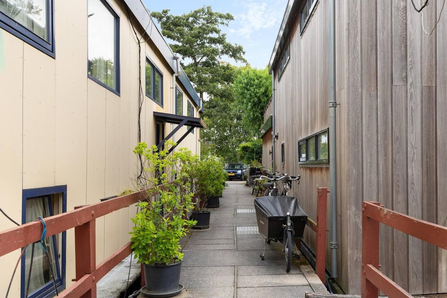 Authentic Dutch Houseboat In Amsterdam Zuid Villa Exterior photo